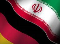 Iranian and German flags