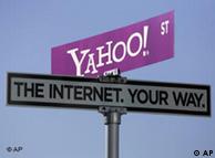 Yahoo-Schild bei der Messe für Unterhaltungselektronik in Las Vegas, Quelle: AP