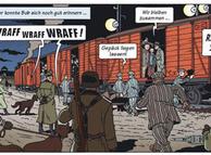 A scene from the Holocaust comic book 