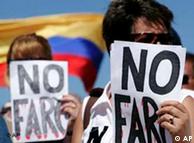 Manifestación contra las FARC, el 4 de febrero.