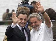 Sarkozy e Lula em Saint Georges de l'Oyapock