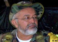 Raúl Reyes, guerrillero ultimado por el ejército de Colombia.