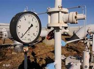 A gas pressure gauge of a main gas pipeline from Russia in Ukraine
