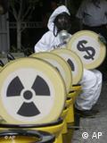 Protesters against nuclear energy