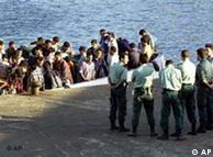 Imigrantes ilegais detidos na costa espanhola