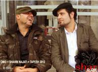 شاهین نجفی (سمت راست) و امید از گروه تپش ۲۰۱۲