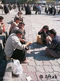 A group of unemployed Iranians