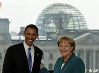 Obama with German Chancellor Merkel