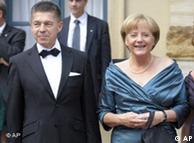 German Chancellor Angela Merkel with her husband Joachim Sauer