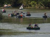 Canoas en el río Lahn.