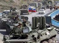 Russian armored vehicles heading to Georgia