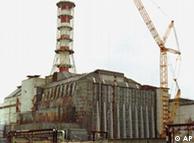 An aerial view of the Chernobyl nucler power plant