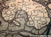 Mapa antiguo en el que aparece la ciudad de Rungholt.