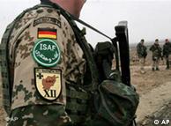 German  soldiers standing guard in Afghanistan