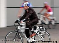 Ποδηλάτης στο Φρίντριχσχαφεν