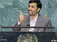 Ahmadinejad addresses the UN General Assembly 