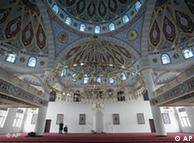 A glimpse of
 the opulent interiors of the mosque in Duisburg