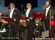 Domingo, Carreras e Pavarotti, em 1996