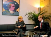 Συνάντηση της καγκελαρίου Αγκ. Μέρκελ και του προέδρου της Παγκόσμιας Τράπεζας Ρ. Ζέλιγκ στην Φρανκφούρτη (20/2/2009)