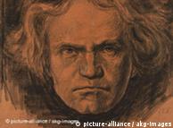A portrait of composer Ludwig van Beethoven