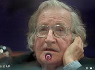 American linguist and political activist Noam Chomsky listens to a question during a conference in Santo Domingo, Dominican Republic, Thursday, March 9, 2006. (AP Photo/Ramon Espinosa)