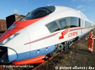 A high-speed train in Russia