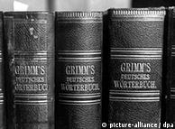 Three German dictionary spines