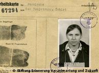 Λιντς 1943 - ταυτότητα της Άννα Π. εργάτριας σε καταναγκαστικά έργα