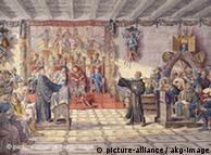 Ο Λούθηρος αγορεύει στο παν/μιο της Λειψίας (1519)