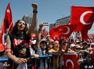 Turkish pro-secular system demonstrators