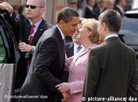 Merkel y Obama en Baden-Baden, Alemania, 3 de abril de 2009.