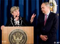 Top negotiators Anatoly Antonov and Rose Gottemoellerfor at the US. Embassy in Rome