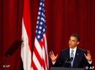 U.S. President Barack Obama delivers a speech at Cairo University, Thursday, June 4, 2009, in Cairo, Egypt.