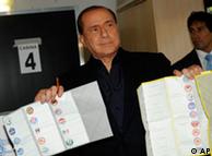 Silvio Berlusconi este domingo.