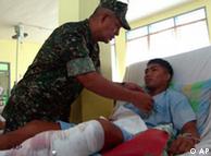 菲律宾军方医院中的伤员