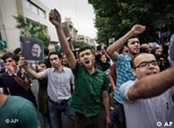 Pro-Mousavi demonstrators in Iran