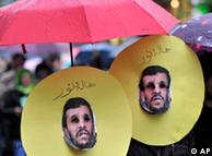 صحنه‌ای از یک تظاهرات ایرانیان در هامبورگ