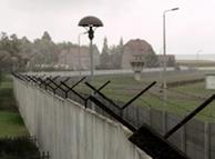 A section of the old inner-border wall between East and West Germany