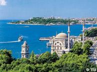View of the Bosporus in Istanbul