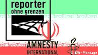 ترازنامه منفی دولت ایران در گزارش‌های سازمان عفو‌بین‌الملل و گزارشگران بدون مرز