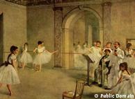 Edgar Germain Hilaire Degas - Sala de ballet de la Ópera de la Rue Peletier, óleo sobre tela.