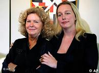 The two Wagner sisters in charge of the festival stand next to each other