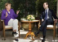 Merkel and Medvedev