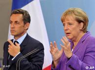 French President Nicolas Sarkozy and German Chancellor Angela Merkel