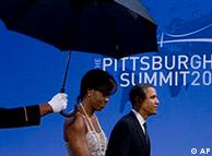 奥巴马夫妇在峰会上