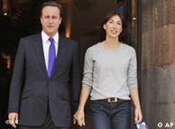 David and Samantha Cameron at a Conservative party conference