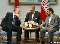 محمود احمدی‌نژاد و رجب طیب اردوغان (چپ) روسای دولت‌های ایران و ترکیه