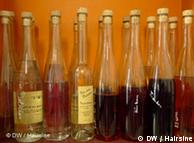 bottles of schnaps