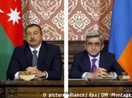 President of Azerbaijan Ilkham Aliyev (L) and Armenian President Serzh Sargsyan 