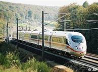 ICE, da Deutsche Bahn, é o trem alemão de alta velocidade